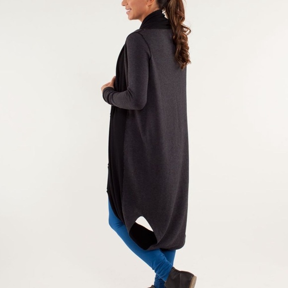 Lululemon Sweater Womens 8 Intuition Sweater Wrap Convertible Cozy Loungewear - Picture 3 of 12